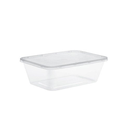 250 x 650cc Microwaveable Plastic Container with Lids