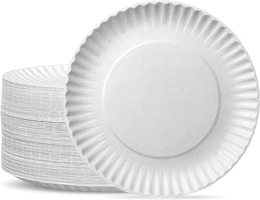 1000 x 15.3cm (6") Paper Plates Recyclable