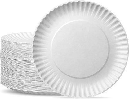 1000 x (7") Paper Plates Recyclable 17.78cm