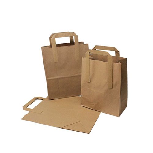 250 x  Plain Brown Medium SOS Carrier Bags