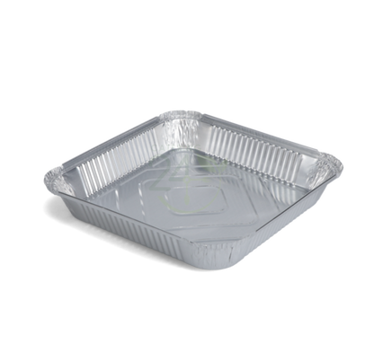 200 x 9x9" Shallow Aluminium Foil Food Containers Recyclable