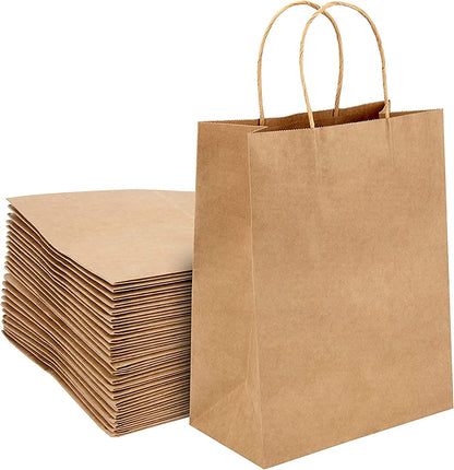 Kraft Paper Carrier Bag (Case x 250) [180 x 85 x 215]