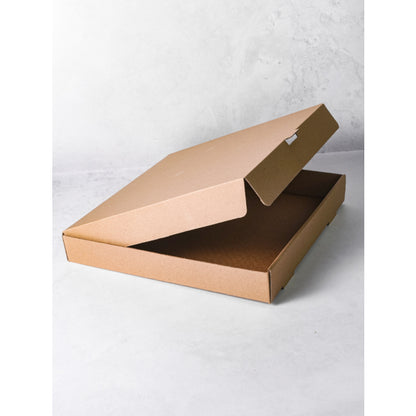 12 inch Pizza Boxes Plain Brown Compostable [100qty]