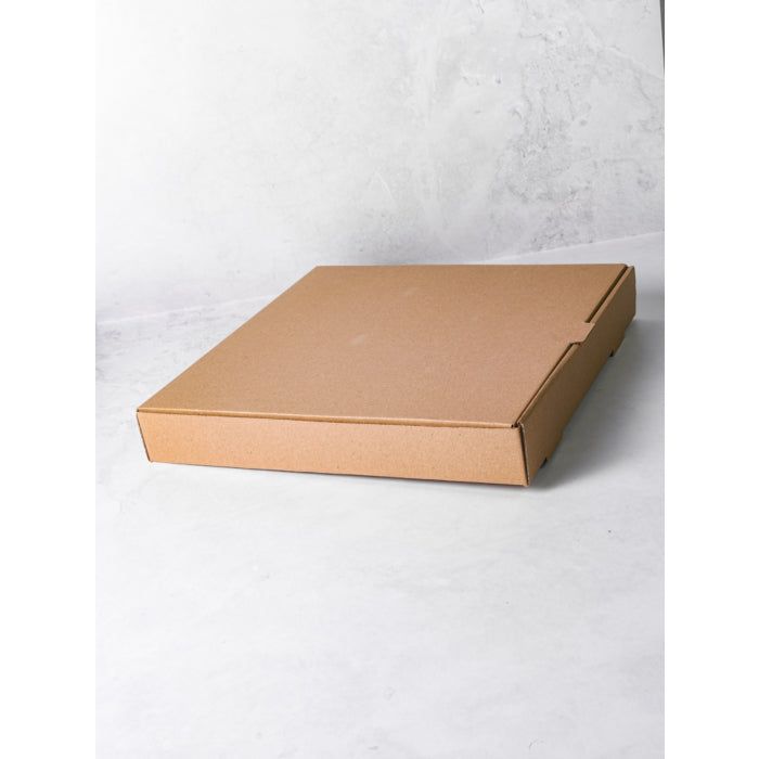 12 inch Pizza Boxes Plain Brown Compostable [100qty]